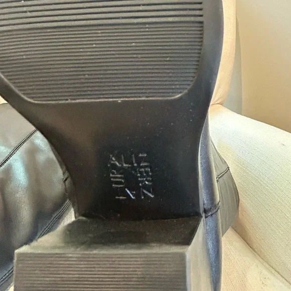 NIB Naturalizer Women's Fae Knee High Boot Black Leather Wide Calf Heeled Size 6 - Picture 15 of 16